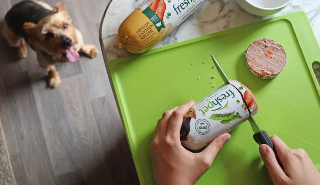 Freshpet food and dog